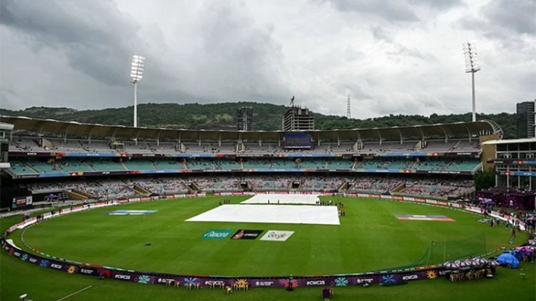 ভারত ব্যাটে ঝড় তোলার পর বৃষ্টিতে পরিত্যক্ত ম্যাচ
