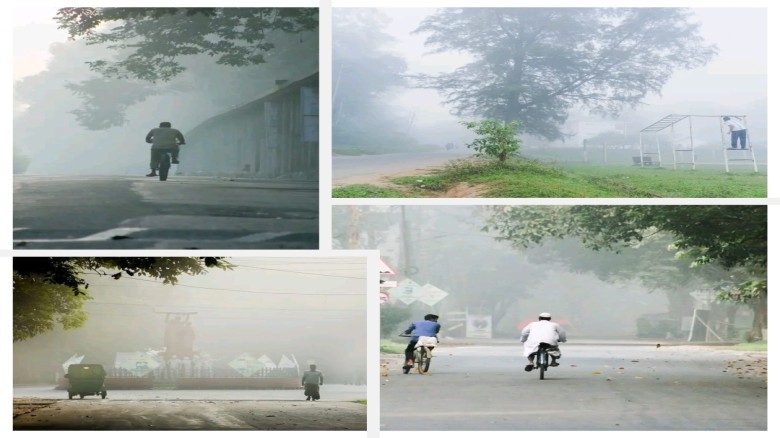 চবির শীত, কুয়াশার চাদরে মোড়া সকালটা এখন ধোঁয়াটে কবিতা