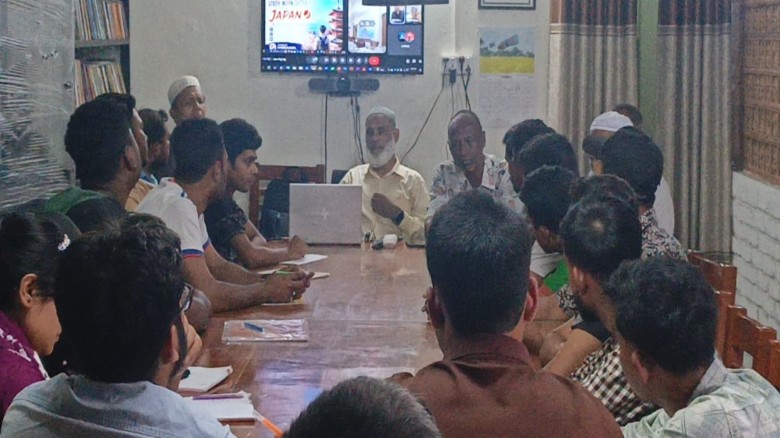 কাউনিয়ায় আলোর দিশারী পাঠাগারে জাপানি ভাষা কোর্সের শুভ উদ্বোধন