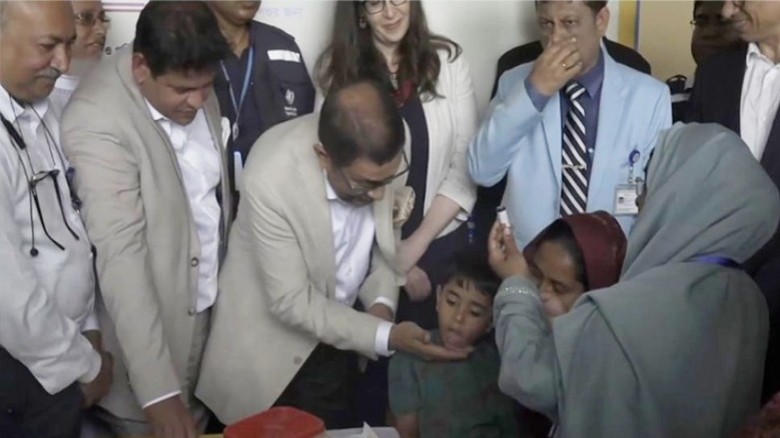 হামের টিকাদান কর্মসূচি উদ্বোধন করলেন স্বাস্থ্যমন্ত্রী