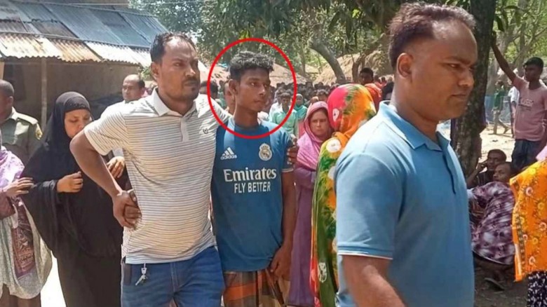 নওগাঁয় ৪ হত্যাকাণ্ডের ঘটনায়  সন্দেহভাজন ভাগনে আটক করেছে পুলিশ