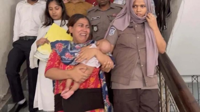 শিশুসহ গ্রেপ্তার হওয়া যুব মহিলা লীগ নেত্রীর জামিন