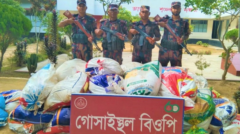 কুমিল্লা সীমান্তে মানবপাচারকারীসহ ৮৪ লাখ টাকার ভারতীয় পণ্য জব্দ