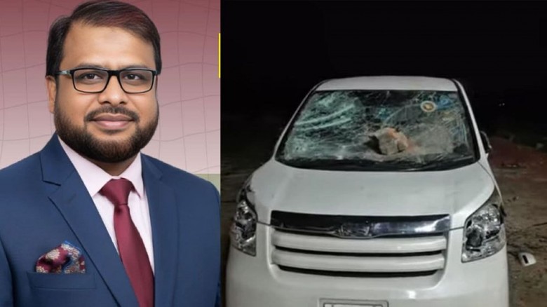 জামায়াত এমপির গাড়িতে হামলা-ভাঙচুর