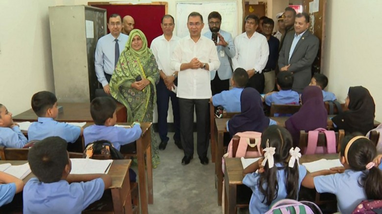 রাজধানীর বিয়াম ল্যাবরেটরি স্কুল পরিদর্শন করলেন প্রধানমন্ত্রী